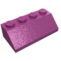 3037 - Slope 45Â° 2 x 4 - Magenta