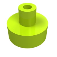 20482 - Tile Round 1 x 1 with Hollow Bar - Lime