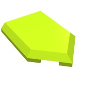 22385 - Tile Special 2 x 3 Pentagonal - Lime