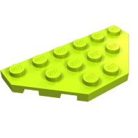 2419 - Wedge Plate 3 x 6 Cut Corners - Lime