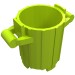 2439 - Lime - Trash Can with 2 Cover Holders