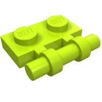 2540 - Plate Special 1 x 2 Side Handle [Free Ends] - Lime