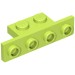 28802 - Bracket 1 x 2 - 1 x 4 [Rounded Corners at Bottom, Square Corners at Top] - Lime