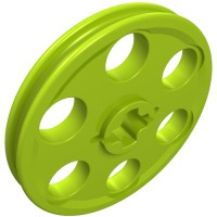 4185 - Technic Wedge Belt Wheel [aka Pulley] - Lime