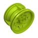 56908 - Lime - Wheel 43.2 x 26 Technic Racing Small with 6 Pinholes