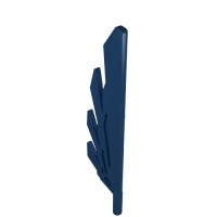 11091 - Creature Body Part, Wing 9L with Stylized Feathers - Dark Blue