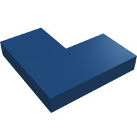 14719 - Tile 2 x 2 Corner - Dark Blue