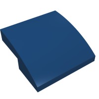 15068 - Slope Curved 2 x 2 x 2/3 - Dark Blue