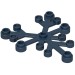 2417 - Dark Blue - Plant, Leaves 6 x 5