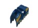 2490pr0002 - Dark Blue - Animal / Creature Accessory, Horse Barding with Gold Crowns and Gold Plate Armour Print