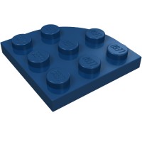 30357 - Plate Round Corner 3 x 3 - Dark Blue
