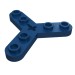 32125 - Dark Blue - Technic Plate Rotor 3 Blade with Smooth Ends and 6 Studs (Propeller)