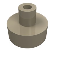 20482 - Tile Round 1 x 1 with Hollow Bar - Dark Tan