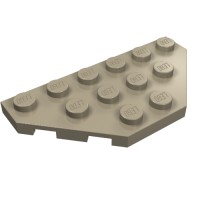 2419 - Wedge Plate 3 x 6 Cut Corners - Dark Tan