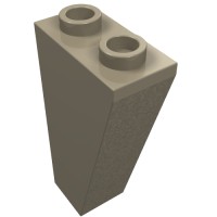 2449 - Slope Inverted 75Â° 2 x 1 x 3 - Dark Tan