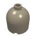 30151a - Dark Tan - Brick Round 2 x 2 x 1 2/3 Dome Top, Blocked Open Stud