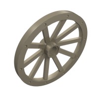 33211 - Wheel Wagon Huge (43mm D.) - Dark Tan