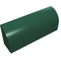 10314 - Brick Curved 1 x 4 x 1 1/3 No Studs - Dark Green