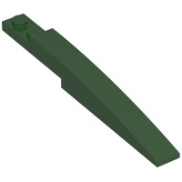 13731 - Brick Curved 10 x 1 [Symmetric Inside Ridges] - Dark Green