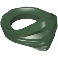 15619 - Minifig Neckwear Bandana (Ninjago) - Dark Green