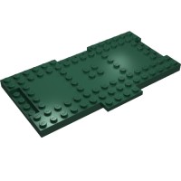 18922 - Plate Special 9 x 16 x 2/3 with 1 x 4 Recessed - Dark Green