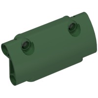 24119 - Technic Panel Curved 7 x 3 with 2 Pin Holes through Panel Surface - Dark Green
