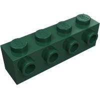 30414 - Brick Special 1 x 4 with 4 Studs on One Side - Dark Green