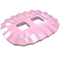 24087 - Minifig Hipwear Ruffled Ballerina Tutu [Plain] - Bright Pink