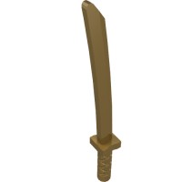 21459 - Weapon Sword / Katana / Shamshir with Capped Pommel [Square Guard] - Pearl Gold