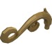28870 - Curled Decorative Ornament with Bar - Pearl Gold