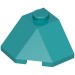13548 - Wedge Sloped 45Â° 2 x 2 Corner - Dark Turquoise