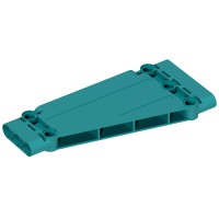 18945 - Technic Panel 5 x 11 x 1 Tapered - Dark Turquoise