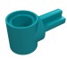 22961 - Technic Pin Connector Hub with 1 Axle - Dark Turquoise