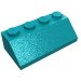 3037 - Slope 45Â° 2 x 4 - Dark Turquoise