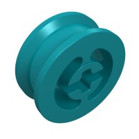 3482 - Wheel with Split Axle hole - Dark Turquoise