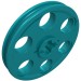 4185 - Technic Wedge Belt Wheel [aka Pulley] - Dark Turquoise