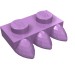 15208 - Medium Lavender - Plate Special 1 x 2 with Three Teeth [Tri-Tooth]