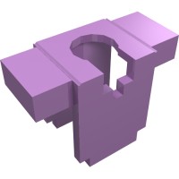 19723 - Minifig Neckwear Armour Breastplate Rectangular (Minecraft) - Medium Lavender