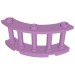 21229 - Fence Spindled 4 x 4 x 2 Quarter Round with 3 Studs - Medium Lavender