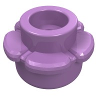 24866 - Plant, Flower, Plate Round 1 x 1 with 5 Petals - Medium Lavender