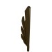 11091 - Dark Brown - Creature Body Part, Wing 9L with Stylized Feathers