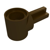 22961 - Technic Pin Connector Hub with 1 Axle - Dark Brown
