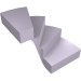 28466 - Stairs, Left 6 x 6 x 4 - Lavender