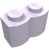 30136 - Brick Special 1 x 2 Palisade [aka Log] - Lavender