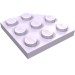 30357 - Plate Round Corner 3 x 3 - Lavender