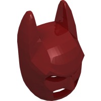 10113 - Mask, Batman Cowl [Plain] - Dark Red