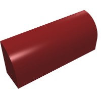 10314 - Brick Curved 1 x 4 x 1 1/3 No Studs - Dark Red