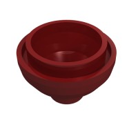 15395 - Brick Round 2 x 2 Dome Bottom [Open Stud] - Dark Red