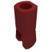 23443 - Bar Holder with Hole and Bar Handle - Dark Red