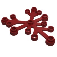 2417 - Plant, Leaves 6 x 5 - Dark Red